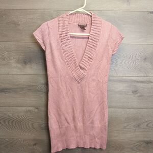 Hooked Up V Neck Sweater Top Women's Size Large